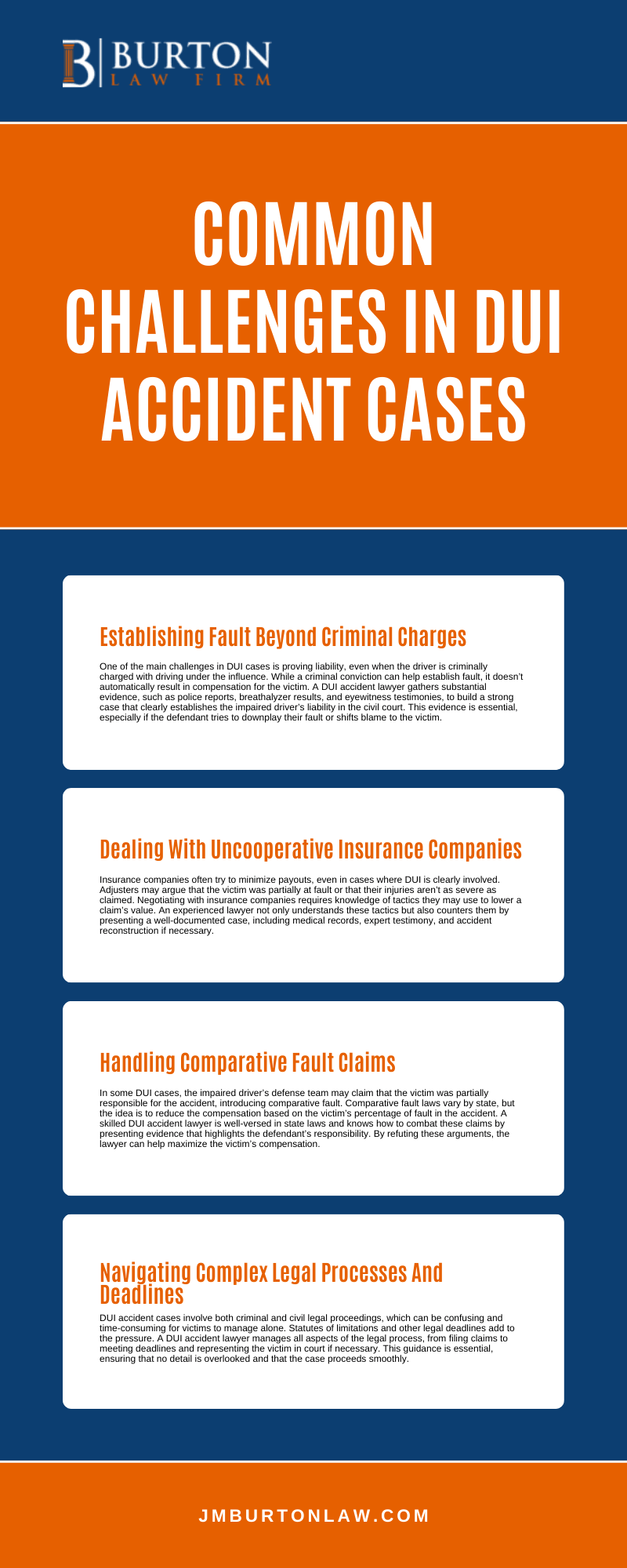 Common Challenges In DUI Accident Cases Infographic